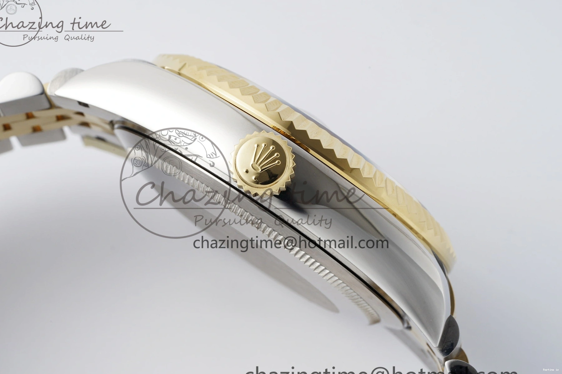 1224 Skydweller SS YG Noob Best Edition Black Dial on SS YG Jubilee Bracelet A23J Efficient 2122